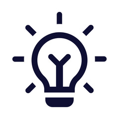 idea, bulb, light bulb, creative idea icon
