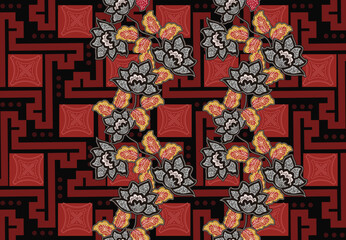 Batik Indonesian: is a technique of wax-resist dyeing applied to whole cloth, or cloth made using this technique originated from Indonesia.