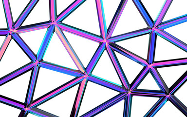 Abstract colorful structure, 3d render