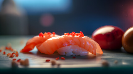 sushi on a plate