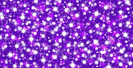 Cute and elegant purple background with many bright sparkles