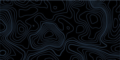 Topographic background and texture, monochrome image. 3D waves, White wave paper curved reliefs abstract background, Abstract topographic contours map background, Vector contour topographic map.