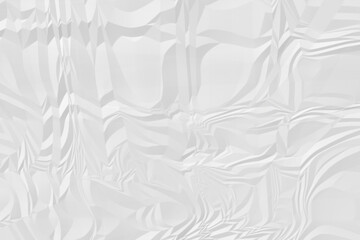 crumpled white paper background close up
