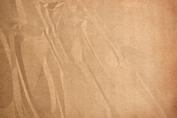crumpled brown paper background close up