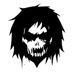 Fototapeta premium black and white of ghost icon