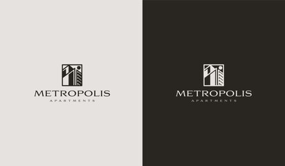 Building Residence Real Estate House Logo. Universal creative premium symbol. Vector sign icon logo template. Vector illustration