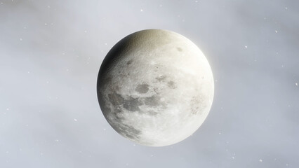 night sky, moon and clouds