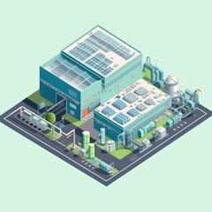 isometric view of a plant recycling
