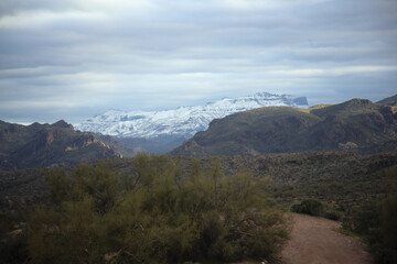 view of the mountains