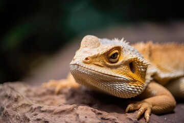 Friendly Bearded Dragon, created with Generative AI technology