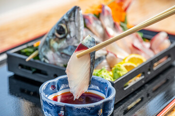 大分佐賀関でとれた関サバ