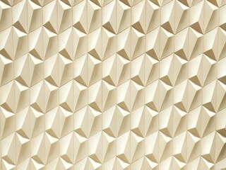 Wall texture of the outside of a house. Made of ceramic in high relief forming geometric shapes, in white, black and beige colors.
