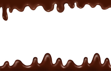 Melted chocolate background