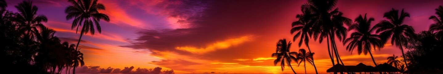 Obraz na płótnie Canvas gorgeous, colorful, and vibrant sunset