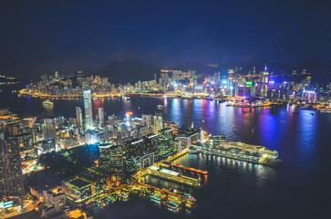 view of Hong Kong Island and Kowloon 30 July 2013