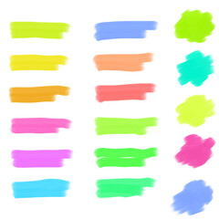 Obraz premium set of colorful strokes