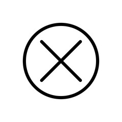 Close vector symbol, delete icon vector Modern, simple flat vector illustration for web site or mobile app.eps