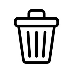 Trash Can icon. Vector isolated illustration