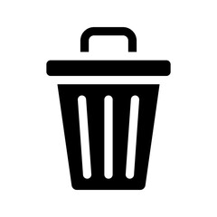 Trash Can icon. Vector isolated illustration