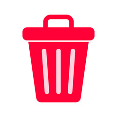 Trash Can icon. Vector isolated illustration