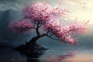 Spring Time Cherry Blossom Sakura, Spring Season, Generative Ai