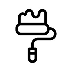 Obraz premium Paint Roller icon. Vector isolated illustration