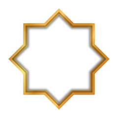 golden eid mubarak frame. for the theme of the month of Ramadan
