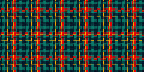 Red, blue, green plaid. Vector illustration. Fabric pattern.