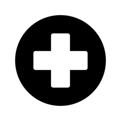 Obraz premium Plus icon. Vector isolated illustration