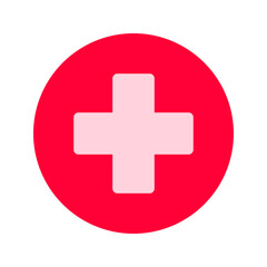 Obraz premium Plus icon. Vector isolated illustration