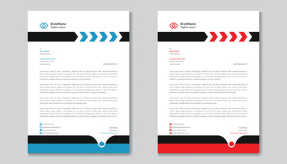 modern business letterhead design template