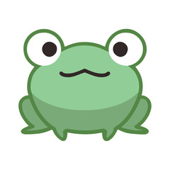 cute green frog amphibian