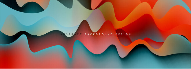 Waves with liquid colors dynamic abstract background for covers, templates, flyers, placards, brochures, banners