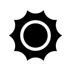 Fototapeta na wymiar Sun icon. Vector isolated illustration
