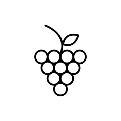 Grape icon, fruit symbol. Modern flat vector illustration for web site or mobile app..eps