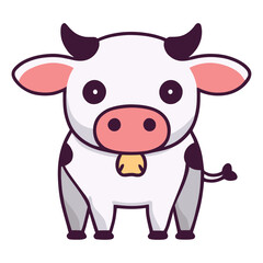 cow farm animal front