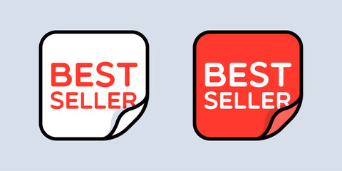 Peeled Square Best Seller Stickers