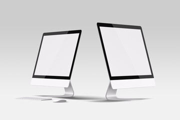 Desktop screen blank mockup