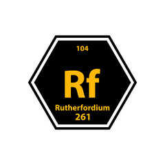 Periodic table gold icon vector logo design template