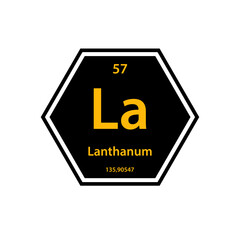 Periodic table gold icon vector logo design template