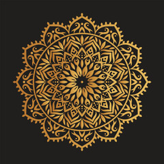 Luxury Golden Mandala Decorative Pattern Background