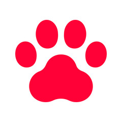 Paw icon. Vector isolated illustration