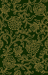 seamless traditional textile design print