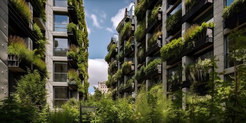 Green Oasis in the City: Vertical Gardens and Green Spaces for Ecological Balance and Harmony in a Futuristic Urban Environment