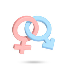 3D rendered sex symbol illustration © Jin Yu