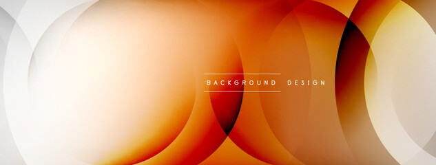 Light geometric abstract background with lines, circles