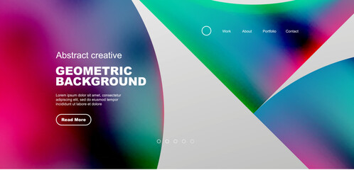 Abstract circles and lines geometric minimal trendy background. Business or technology design for wallpaper, banner, background, landing page, wall art, invitation, prints