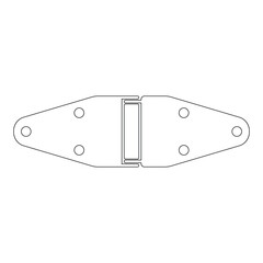 a set of door hinge icons