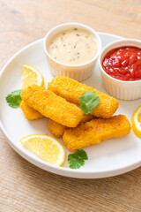 fried fish finger stick or french fries fish
