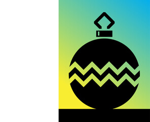 illustration silhouette bomb vector design